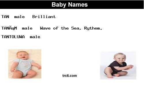 tan baby names